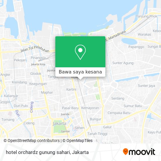 Peta hotel orchardz gunung sahari