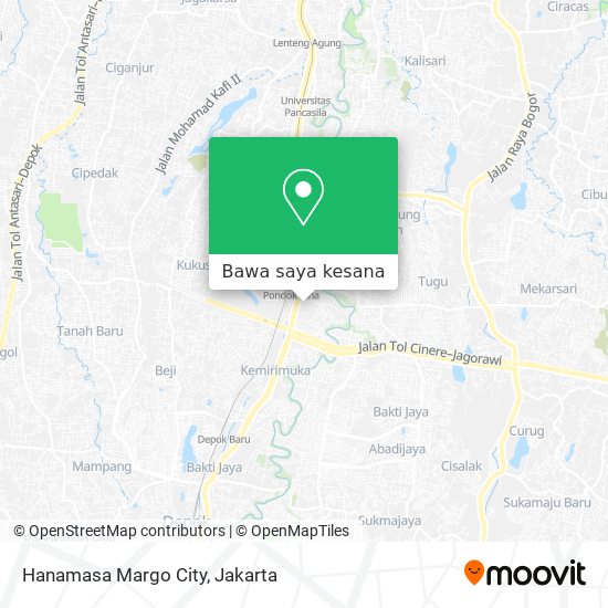 Peta Hanamasa Margo City