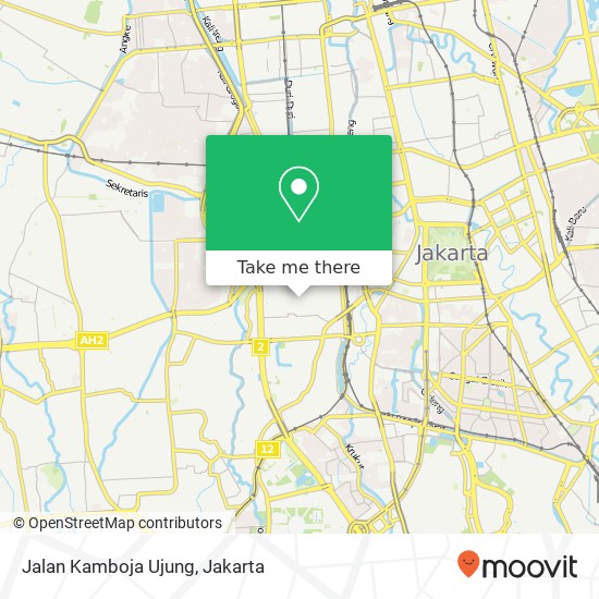 Peta Jalan Kamboja Ujung