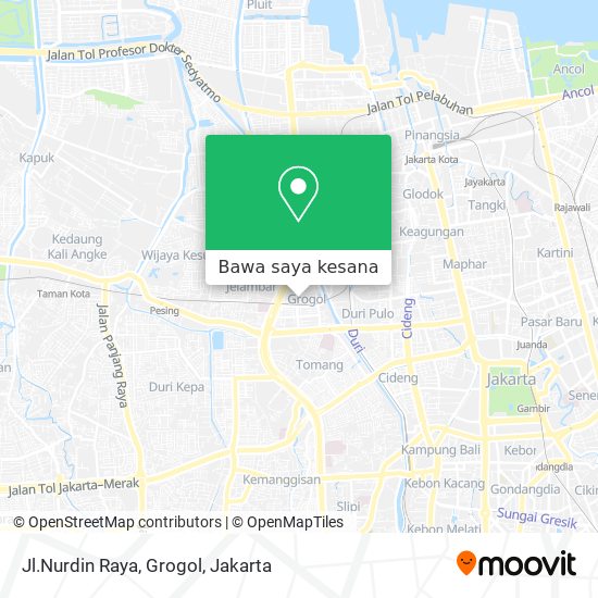 Peta Jl.Nurdin Raya, Grogol