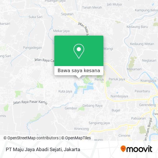 Peta PT Maju Jaya Abadi Sejati