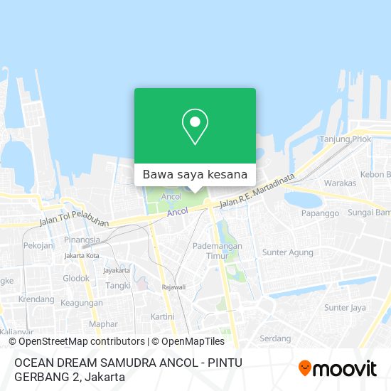 Peta OCEAN DREAM SAMUDRA ANCOL - PINTU GERBANG 2
