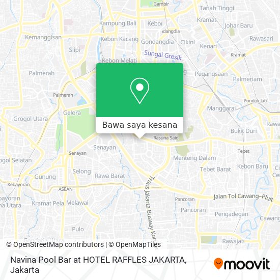 Peta Navina Pool Bar at HOTEL RAFFLES JAKARTA