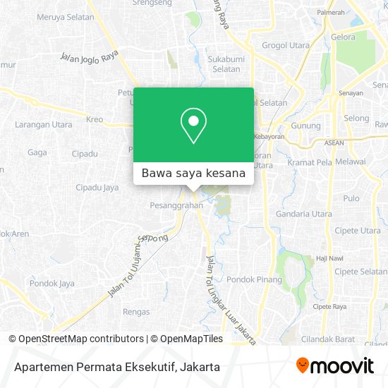 Peta Apartemen Permata Eksekutif