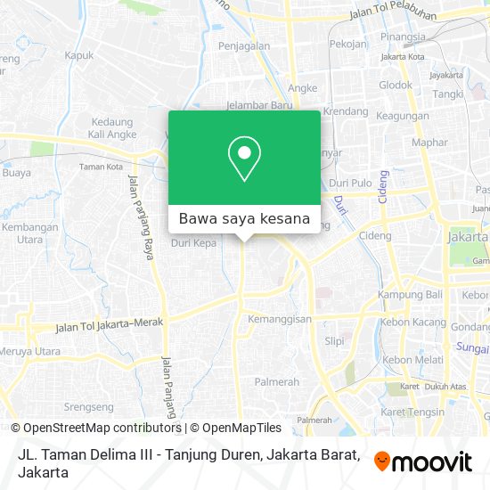Peta JL. Taman Delima III - Tanjung Duren, Jakarta Barat