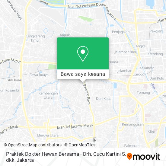 Peta Praktek Dokter Hewan Bersama - Drh. Cucu Kartini S. dkk