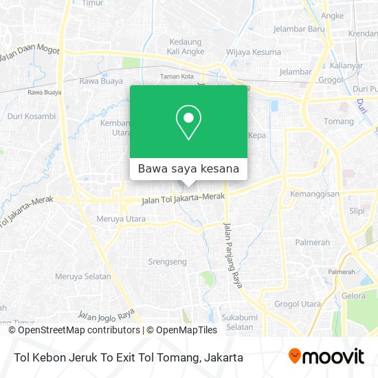 Peta Tol Kebon Jeruk To Exit Tol Tomang