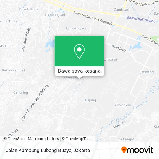 Peta Jalan Kampung Lubang Buaya