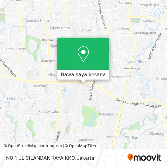 Peta NO 1 JL CILANDAK RAYA KKO