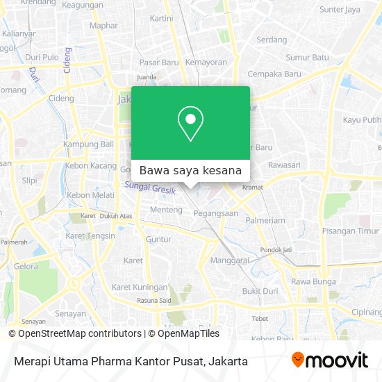 Peta Merapi Utama Pharma Kantor Pusat