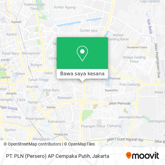 Peta PT. PLN (Persero) AP Cempaka Putih