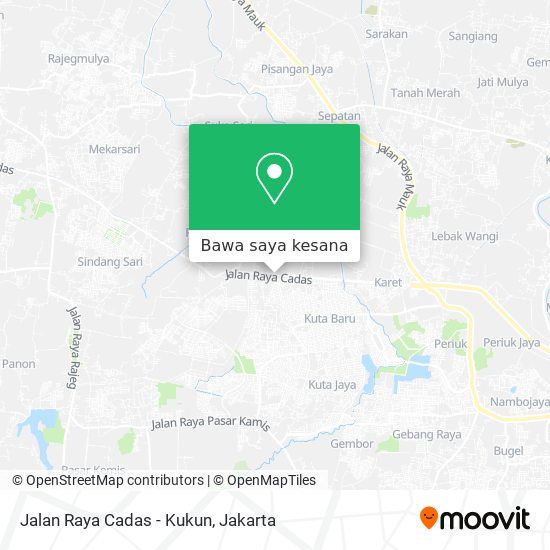 Peta Jalan Raya Cadas - Kukun
