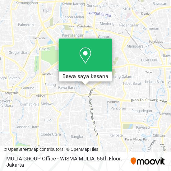 Peta MULIA GROUP Office - WISMA MULIA, 55th Floor