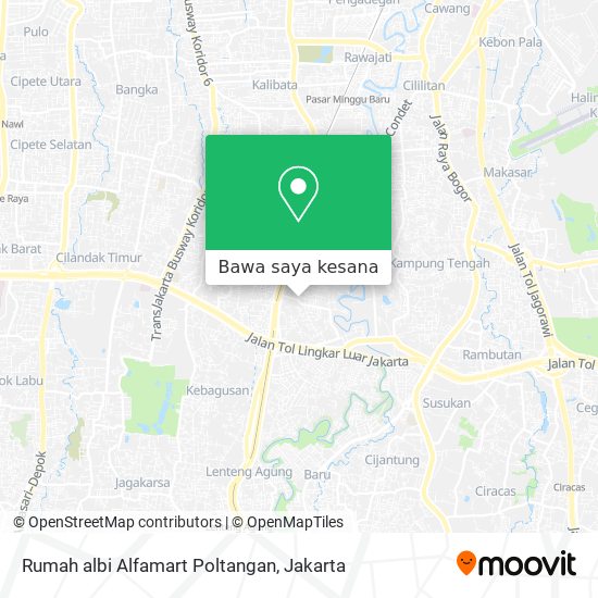 Peta Rumah albi Alfamart Poltangan