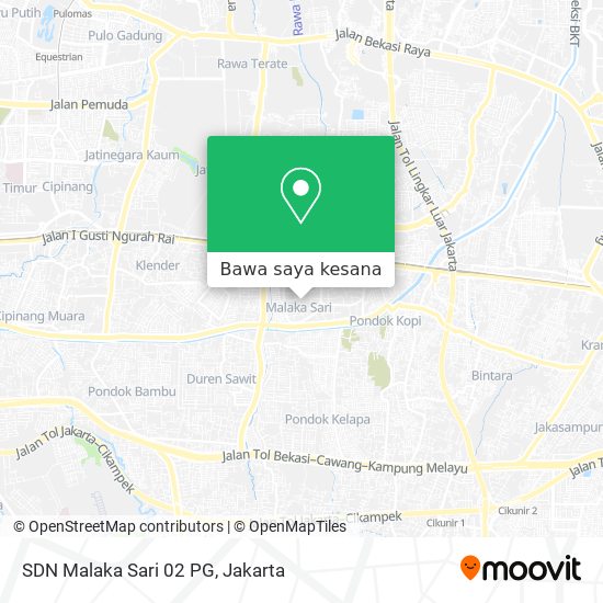 Peta SDN Malaka Sari 02 PG