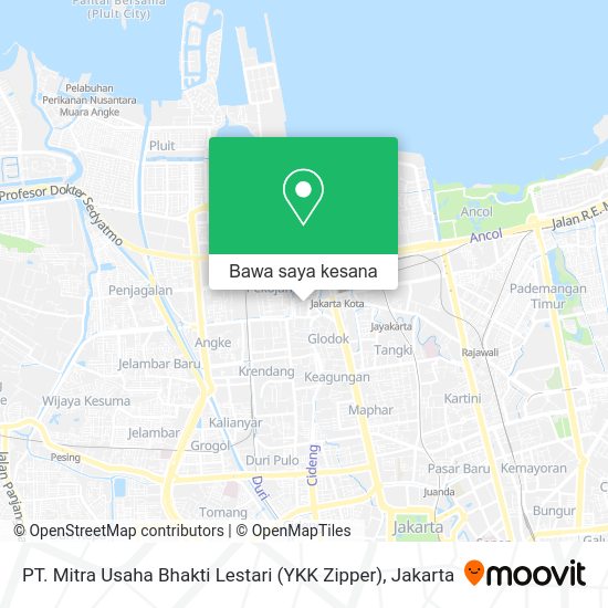 Cara ke PT. Mitra Usaha Bhakti Lestari (YKK Zipper) di Jakarta Barat