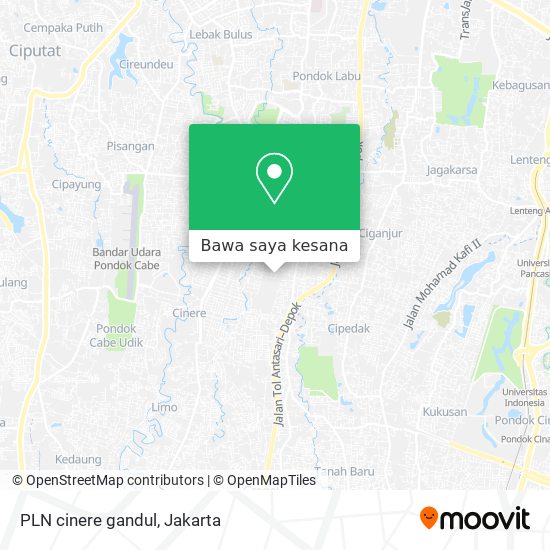 Peta PLN cinere gandul