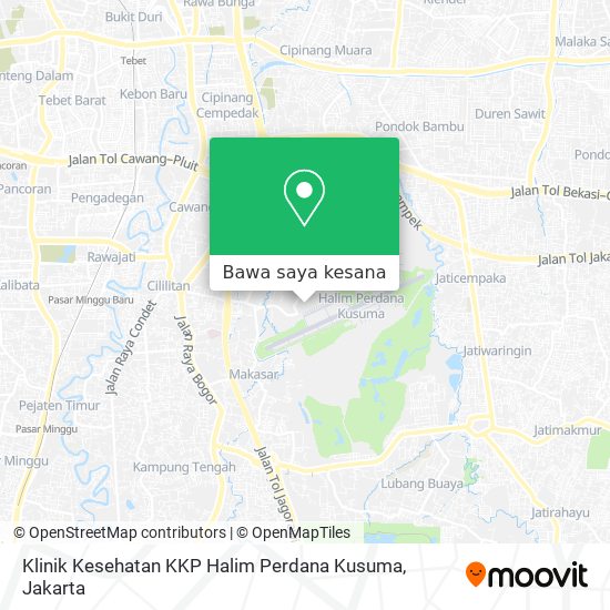 Peta Klinik Kesehatan KKP Halim Perdana Kusuma