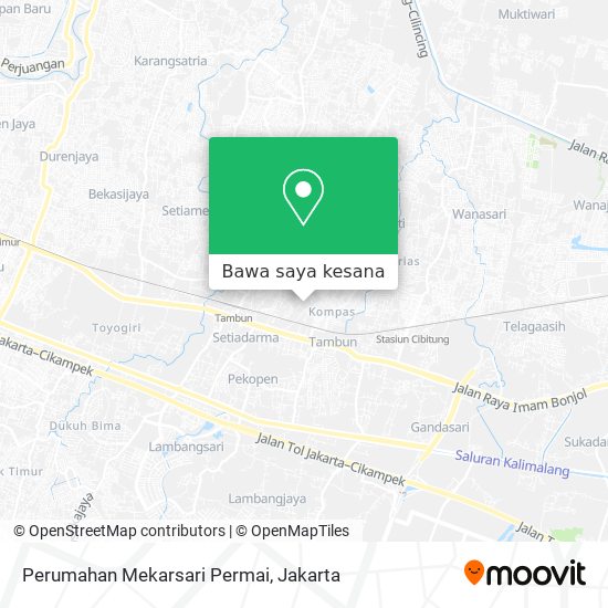 Peta Perumahan Mekarsari Permai