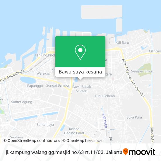 Peta jl.kampung walang gg.mesjid no.63 rt.11 / 03