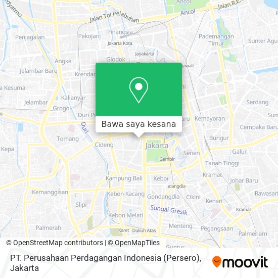 Peta PT. Perusahaan Perdagangan Indonesia (Persero)