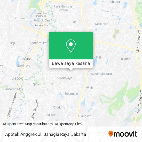 Peta Apotek Anggrek Jl. Bahagia Raya