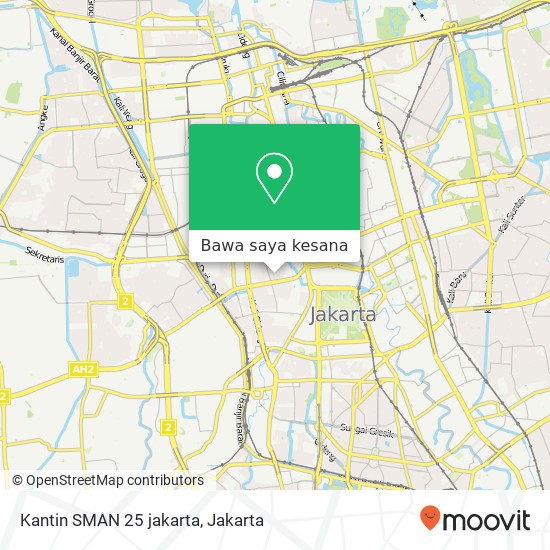 Peta Kantin SMAN 25 jakarta