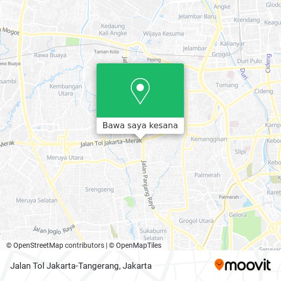 Peta Jalan Tol Jakarta-Tangerang