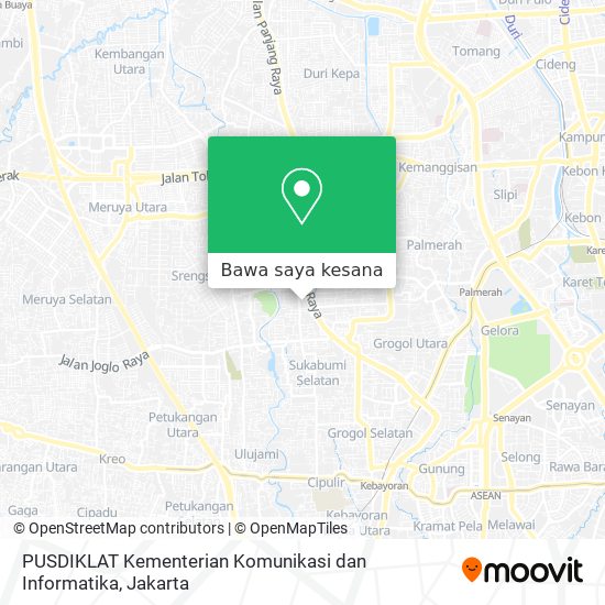 Peta PUSDIKLAT Kementerian Komunikasi dan Informatika