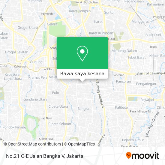 Peta No.21 C-E Jalan Bangka V