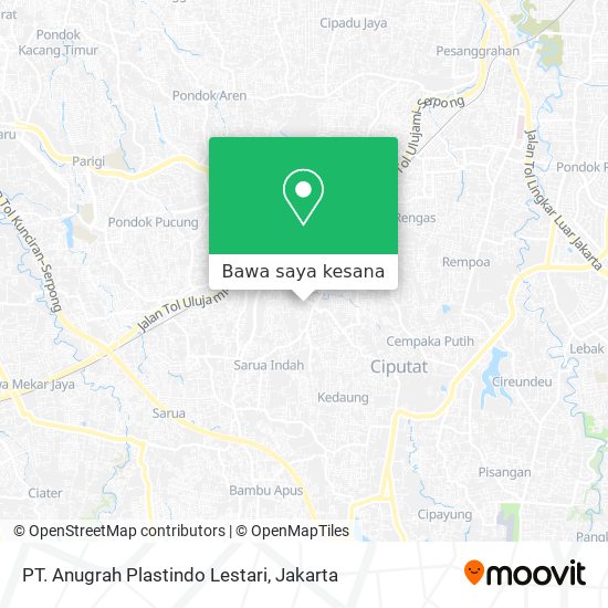 Peta PT. Anugrah Plastindo Lestari