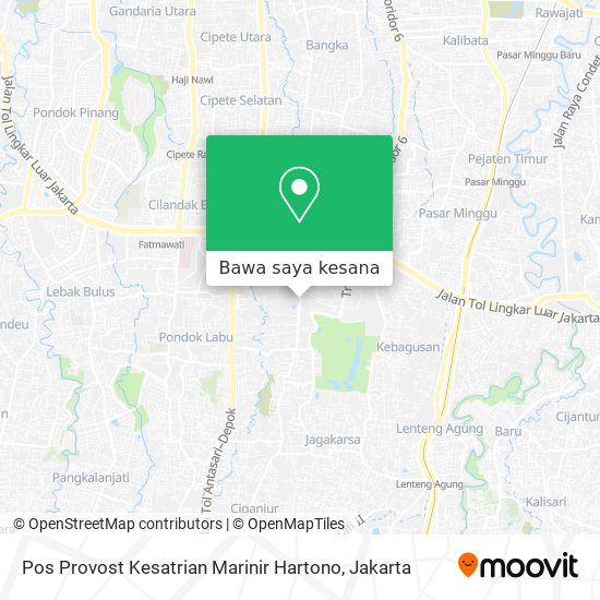 Peta Pos Provost Kesatrian Marinir Hartono