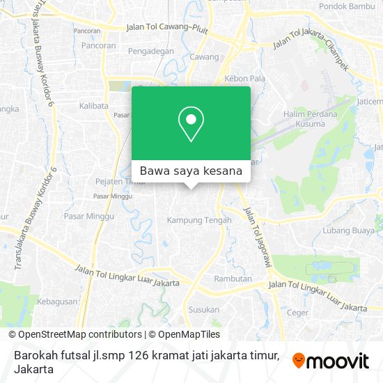 Peta Barokah futsal jl.smp 126 kramat jati jakarta timur