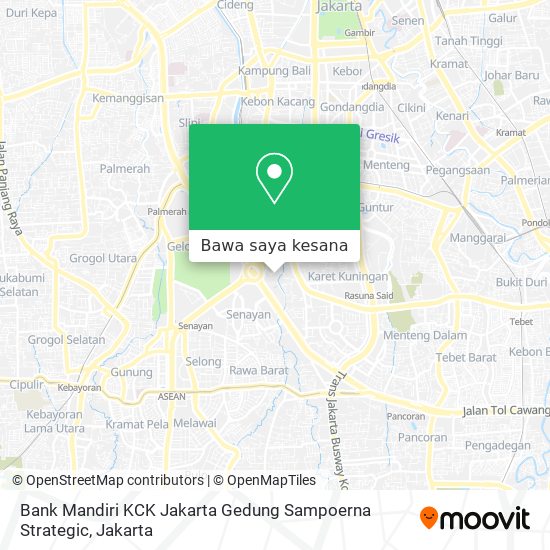 Peta Bank Mandiri KCK Jakarta Gedung Sampoerna Strategic