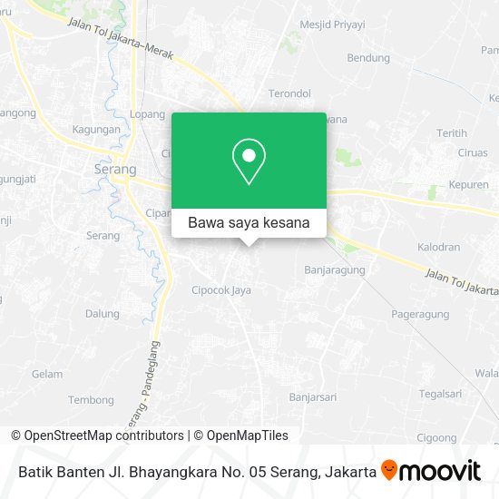 Peta Batik Banten Jl. Bhayangkara No. 05 Serang