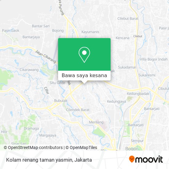 Peta Kolam renang taman yasmin