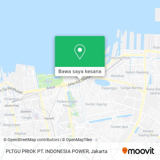 Peta PLTGU PRIOK PT. INDONESIA POWER