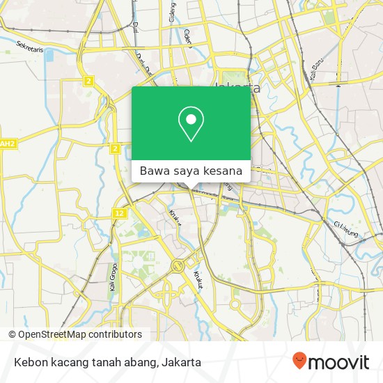 Peta Kebon kacang tanah abang