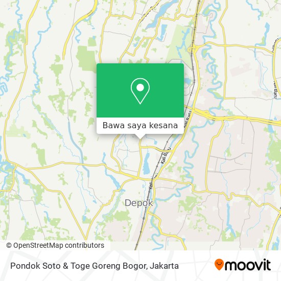 Peta Pondok Soto & Toge Goreng Bogor