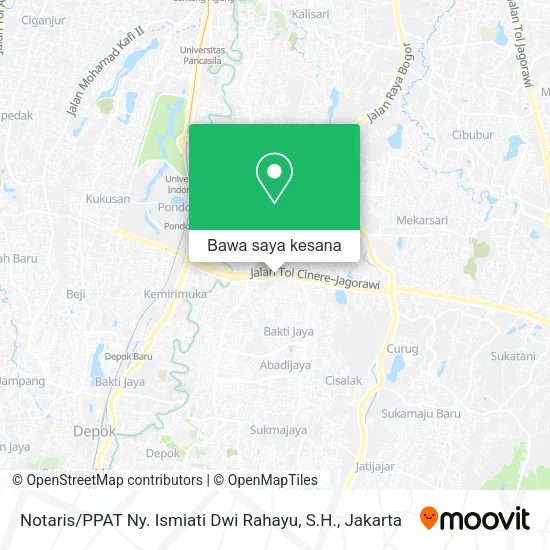 Peta Notaris / PPAT Ny. Ismiati Dwi Rahayu, S.H.