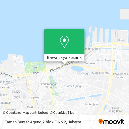 Peta Taman Sunter Agung 2 blok E No.2