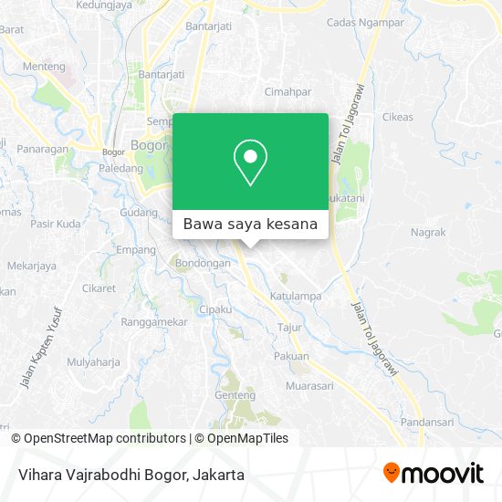 Peta Vihara Vajrabodhi Bogor