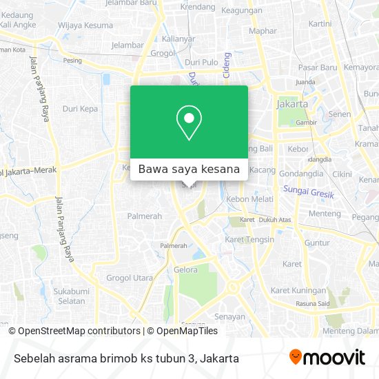 Peta Sebelah asrama brimob ks tubun 3