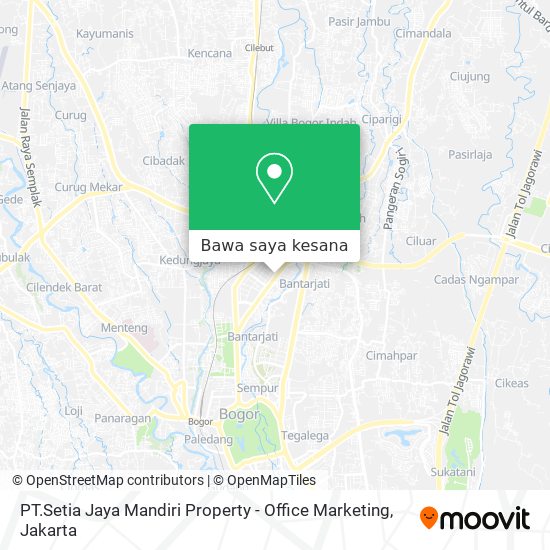Peta PT.Setia Jaya Mandiri Property - Office Marketing