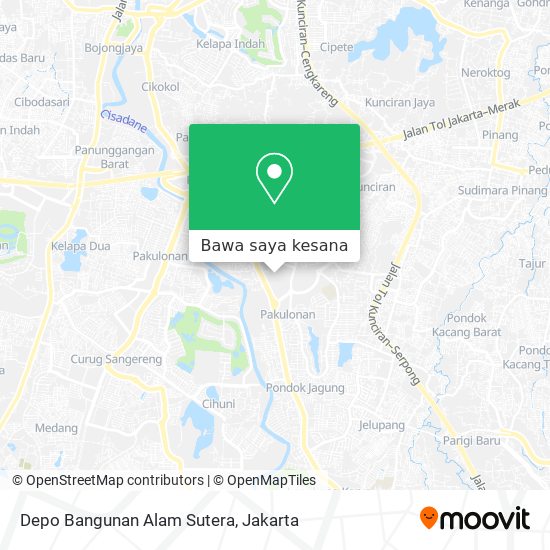 Peta Depo Bangunan Alam Sutera