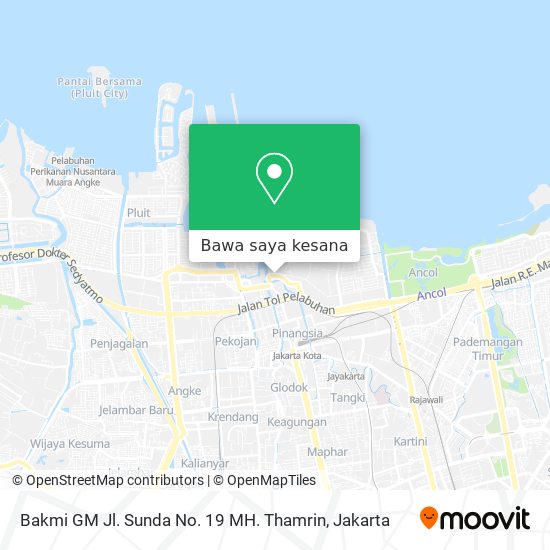 Peta Bakmi GM Jl. Sunda No. 19 MH. Thamrin