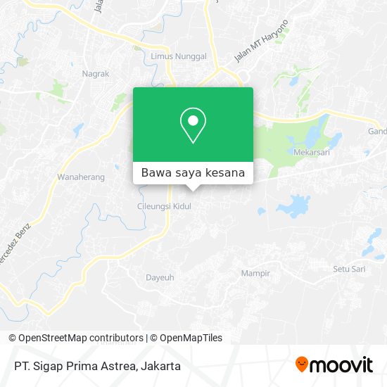 Peta PT. Sigap Prima Astrea