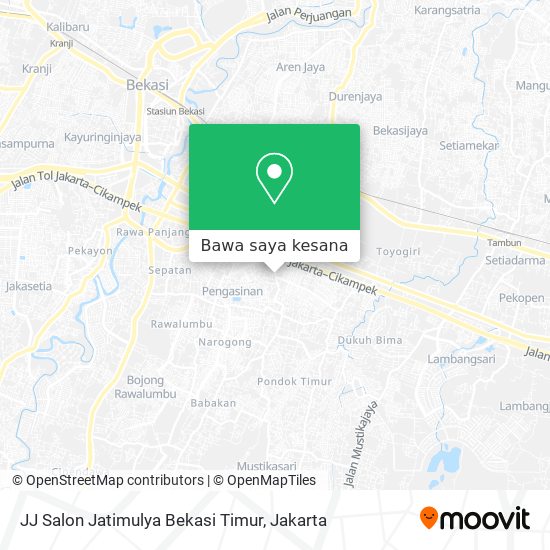 Peta JJ Salon Jatimulya Bekasi Timur