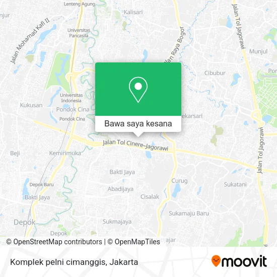 Peta Komplek pelni cimanggis