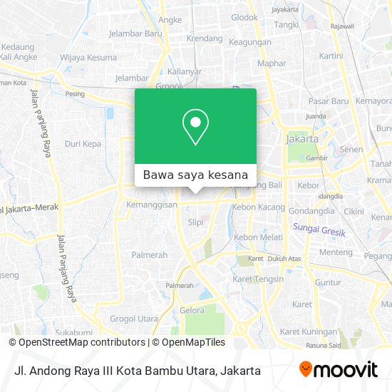 Peta Jl. Andong Raya III Kota Bambu Utara